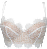 SEDUCTION | Lace Balconette Bra - White