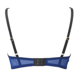 ECLIPSE | Non-wired lace triangular bra - BLUE