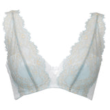 ECLIPSE | Non-wired lace triangular bra - MINT