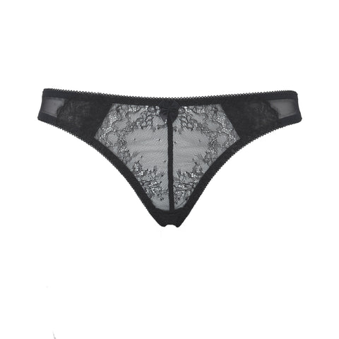 ECLIPSE | Lace tanga - BLACK