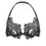 PROVOKE | French Lace Halterneck Bra - Black