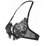 PROVOKE | French Lace Halterneck Bra - Black