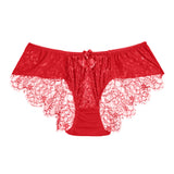 SEDUCTION | Lace Back Brief - Red