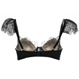 SEDUCTION | Bra with Lace Sleeves - Black