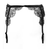 SEDUCTION | Lace Garter Belt- BLACK