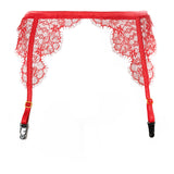 SEDUCTION | Lace Garter Belt- Red