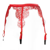 SEDUCTION | Lace Garter Belt- Red