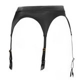 SCANDALOUS CHIC | Satin Garter Belt - Black