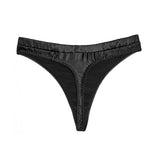 SCANDALOUS CHIC | Satin Tanga - Black