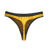 SCANDALOUS CHIC | Satin Tanga - Gold