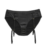 SCANDALOUS CHIC | Brief with Garter Belt - Black