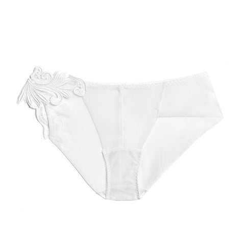 Akiko Ogawa Lingerie 2017S/S LUX White Motif Hipster Brief Front