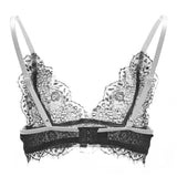 Akiko Ogawa Lingerie 2017S/S BLACK & WHITE Non-Wired Lace Bra BW back