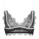 Akiko Ogawa Lingerie 2017S/S BLACK & WHITE Non-Wired Lace Bra BW Front