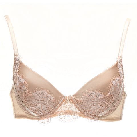 Akiko Ogawa Lingerie | Seduction - Molded push-up Bra - Beige - Front