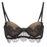 Akiko Ogawa Lingerie | Seduction - Strapless Molded push-up Bra - Black - With Straps - front