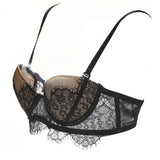 Akiko Ogawa Lingerie | Seduction - Strapless Molded push-up Bra - Black - Side