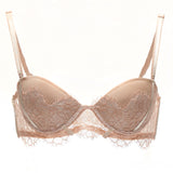 Akiko Ogawa Lingerie | Seduction - Strapless Molded push-up Bra - Beige - Front - Straps