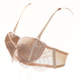 Akiko Ogawa Lingerie | Seduction - Strapless Molded push-up Bra - Beige - Side