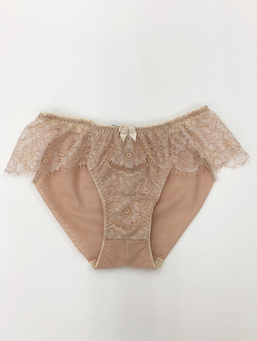 SEDUCTION | Classic Lace Brief - NUDE