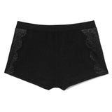 Akiko Ogawa Lingerie 2016A/W LOUNGEWEAR Black Luxury Cashmere Short Pants Back
