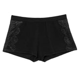 Akiko Ogawa Lingerie 2016A/W LOUNGEWEAR Black Luxury Cashmere Short Pants Front