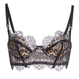 Akiko Ogawa Lingerie | Seduction - Black Lace Balconette Bra