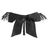 Akiko Ogawa Lingerie 2016A/W SEDUCTION Black High Cut Lace Frill Tanga With Detachable Bow Back