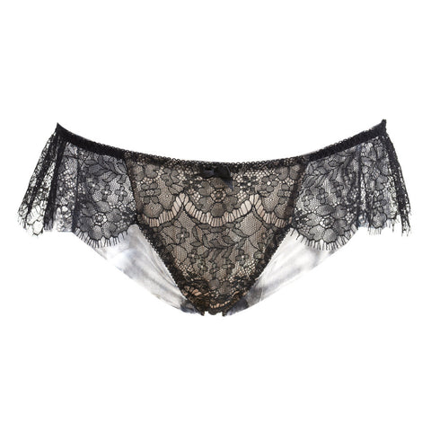 Akiko Ogawa Lingerie 2016A/W SEDUCTION Black Classic Low Rise Lace Brief Front